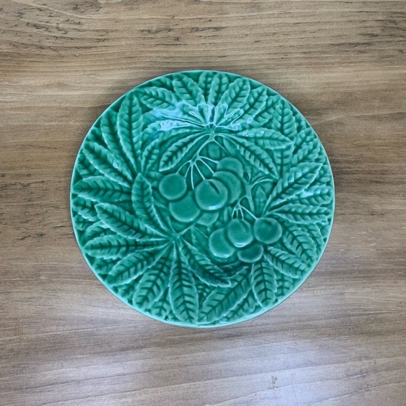 Bordallo Pinheiro 7.5” Salad Green Plate Made in Portugal - Picture 2 of 6